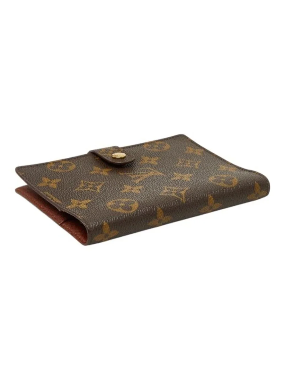 Louis Vuitton Monogram Agenda PM Notebook Cover Brown Leather